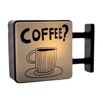 Lovely Coffee Series LED Light Box Fridge Magnetic Decoration Perfect For Home Office And Cafe Environment beige