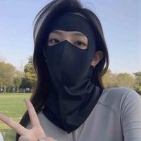 3D Ice Silk Sun Protection Breathable Face Mask UPF50+ Women Men Full Face Cover UV Blocking Cool Touch Summer Cycling Shield