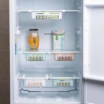 Šaldytuvo organizatorius, laikymo dėžė, šaldytuvo stalčius, plastikinis laikymo konteineris, lentyna balta