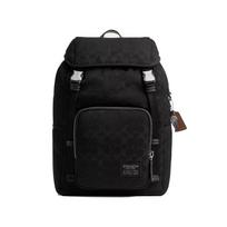 Coach Logan 27 Drawstring Closure Adjustable Shoulder Strap Fabric Backpack Large Men backpack Black CDU99-BLK Basic Set (Bag+Dust Bag)