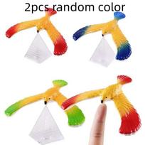 2 pcsBalancing Eagle with Pyramid Stand Magic Bird Desk Decor Funny Gadgets Novelty Toys for Children's Gift Miniature Figurines