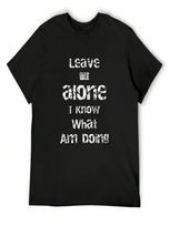 Leave Me Alone I Know What Am Doing T-Shirt Short Sleeve Tee Vintage T Shirts Graphic T Shirts T-Shirt unisex S