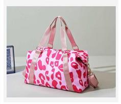Travel bag, business travel luggage bag, lightweight fitness bag, large capacity cow pattern travel bag, boarding bag