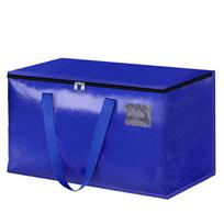90L Storage Bags with Zippers & Handles Storage Totes Heavy Duty Storage Packing Bags Collapsible for Packing & Moving Storing