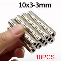 10x3-3mm Super Strong Round with hole Neodymium Magnet  N35 NdfeB Permanent Magnetic imanes  Powerful Magnets Refrigerator