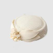 Flower Pillbox Hat Vintage Woolen Beret Woolen Top Hat Formal Hat  Performances balta