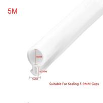Silikoninės gumos sandarikliai Traukos stabdiklis O tipo lango vamzdinė tarpinė Langas white 5 meters-M