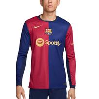 Nike Dri-FIT FC Barcelona 2024/25 Stadium Home Soccer Replica Long Sleeve Jersey 'Blue Red' Men's FN8806-456 L blue
