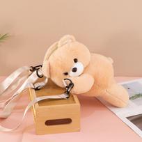 Simple Plush Toy Plush Bear Crossbody Bag Large Capacity JK Lolita Children Backpack Doll Animal Shoulder Bag Students