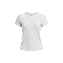 Under Armour Iso-Chill Series Solid Color Running Sports Tight Short Sleeve T-Shirt Women Tops White 1376819-100 XL