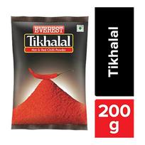 Everest Tikhalal Chilli Powder Hot and Red 200g Pack of 1 Spicy Seasoning for Curries Snacks and Biryani