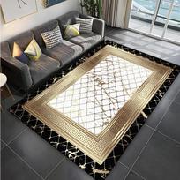 Modern Golden Luxury Carpet for Living Room Abstract Large Size Carpets Non-slip Bedroom Decoration Rug 200x300 Coffee Table Mat 60x90cm