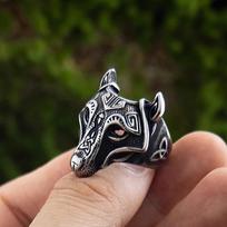 Vintage Viking Wolf Rings for Men Stainless Steel Nordic Odin Trinity Celtics Knot Ring Viking Amulet Jewelry Gift Wholesale 7