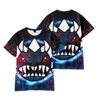 New Geometry Dash Printed T-Shirts Women Men Short Sleeve Funny Cartoon Round Neck Tee Shirt Casual Summer Tops XS