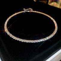 Internet celebrity ins full diamond necklace choker collar Japanese and Korean personality collarbone chain trend necklace fashion necklace wholesale