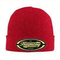 Vintage Harmony Guitars Hat Autumn Winter Beanies Baggy Cap FeUnisex Unisex Knitted Caps