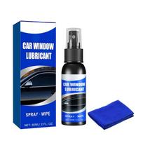 Car Window Lubricants Strips Belt Seal Softening Agent with Cloth 60ml Door Glass Lifting Agent Window Track Cleaner 1