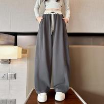 Girls Wide Leg Pants Kids Loose Pants Children Straight Sweatpants High Waisted Spring Autumn Casual Trousers 120