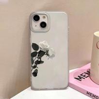 Flower Clear Phone Case For IPhone 16 Pro Case IPhone 13 15 17 11 12 14 Pro Max 16 Plus 17 Air Shockproof Silicone Soft Cover iphone 15 beige