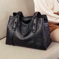 Genuine Leather Tote Bag Luxury Designer Women's Shoulder Bag Large Capacity Women Bags High Quality Soft Cowhide Female Handbag