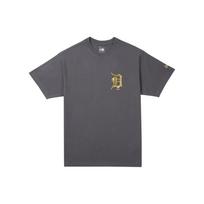 New Era Detroit Tigers Crew Neck T-Shirt Unisex tops Dark-Gray 12845015 S