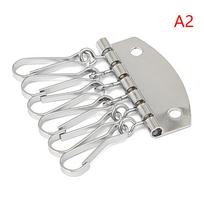 Hardware Rivet Key Holders 6 Hooks 1PC Sturdy Wallet Key Clasp Clip Mini Lightweight Keyring for Gift Giving A2