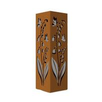 Elegant Rusty Iron Garden Columns Decoration Furniture Artistic Hollows Sculpture for Outdoor Yard and Patios