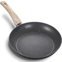 KOCH SYSTEME CS Non-stick Frying Pan 8 Inch with Bakelite Handle Marble Coating with Pattern Inner Bottom All Stoves Compatible