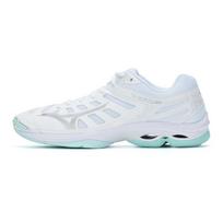 Mizuno  Wave Voltage 2 White Blue Tint Women Sneakers V1GC246045 38.5