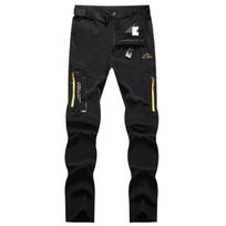 Men's Camping Hiking Pants Trekking High Stretch Summer Thin Waterproof Quick Dry UV-Proof Outdoor Travel Trousers M