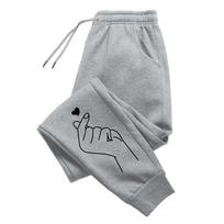 K-pop Fashion Sweatpants for Woman Daily Casual Sporty Jogger Pants Girls Outdoor Fitness Running Versatile Trousers S