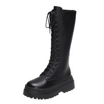 Fashion Sexy High Boots Knee-high Pu Boots High Heels For Women Fashion Shoes 2025 Spring Autumn Booties Female Plus Size2025 35