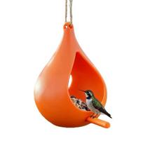 Hanging Bird Feeder Droplet Shaped Hummingbird Feeder with Perch Easy to Refill Hanging Feeder for Birds