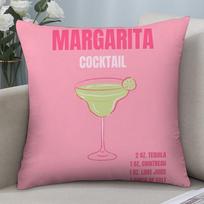Margarita Cocktail Art Pillow Case Short Plush Pillow Covers Sofa Decorative Gift Home Double-sided Printing Cushion Cover 16x16Inch