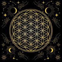 Board Game Pad Astrological Oracles Table Cover Card Mat Divinations Tablecloth A 50x50cm