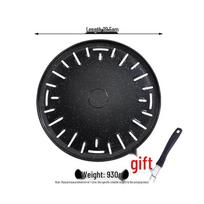 Wuhe Korean Style Round Hammered Aluminum Alloy Grill Pan