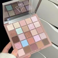 KAPEL Lake Shore Pastel Eyeshadow Palette - 25 Shimmer & Matte Earth Tones for Light Nude Makeup