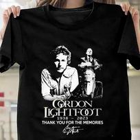 Thank You For The Memories Gordon Lightfoot Shirt Black Unisex S-5XL 1H0159 Unisex T-Shirt XXXXL
