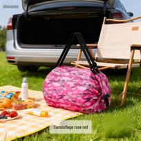 Accordion Foldable Cloud Tote: Portable, Large-Capacity Grocery Bag