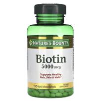 Nature's Bounty, Biotin, 5,000 mcg, 150 Rapid-Release Softgels