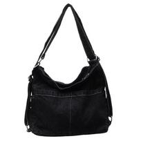 Ins Minimalist Denim Single Shoulder Crossbody Bag for Women, Large Capacity Retro Korean Version, Niche Canvas Lazy Commuting Bag