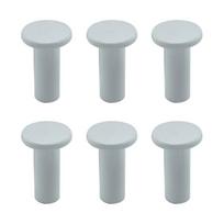 Pack of 6 Convenient Towel Mounts Practical Round Head Storage Hanger Coat Hook Wall Mounts for Various Hangings Need 1