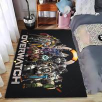 Overwatch full collection printed flannel carpet, non-slip, suitable for bedroom, living room, and children's room decoration 40x60cm( 15x23in )