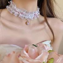 Sweet Choker Intricate Feminine Lace Necklace White Lace Neckband Soft Lace Choker Necklace For Bridal Looks Lolita Tea Parties
