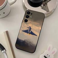 Fighter Eurofighter Typhoon Phone Case For Samsung S25,S24,S21,S22,S23,S30,Ultra,S20,Plus,Fe,Lite,Note,10,9,5G Black Cover Samsung S25