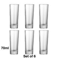 Cool Shots 6-Piece,Shot Glass,Whisky Shot Glasses,Mini Glass Cups For liqueur,Double Side Cordial Glasses,Tequila Cups 70ml