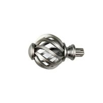 Replacement Curtain Rod Finials Spiral Birdcage Window Head Rods Plastic Not Deform Spiral Ball Drape Accessories Bedroom