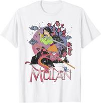 Hot Fashion Casual Disney Mulan Warrior Stance Sunset Poster T-Shirt S-4XL Four Seasons XL