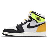 Air Jordan 1 Retro High OG GS Volt Gold Kids Sneakers White University-Gold Black 575441-118 36 white