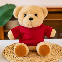 New Sweatshirt Bear Teddy Bear Rag Doll Children's Name Print Clothes Bear Plush Toy